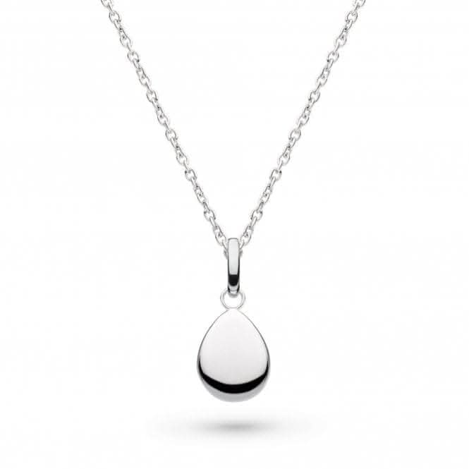 Kit Heath Coast Pebble Droplet Necklace in Silver by Kit Heath
