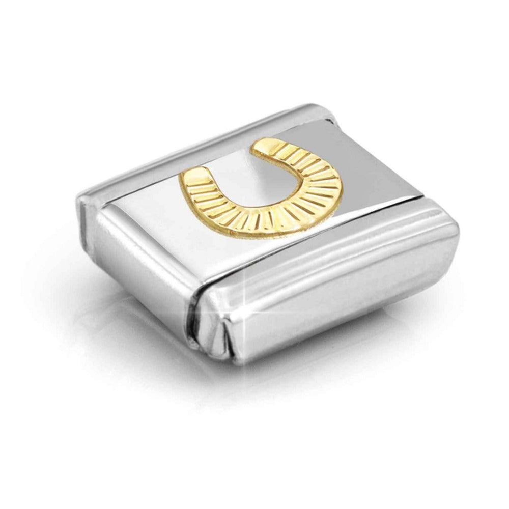 Nomination Composable Gold DIAMOND-CUT HORSESHOE Charm 030149/53