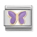 Nomination Composable Gold LILAC BUTTERFLY Charm 030285/60