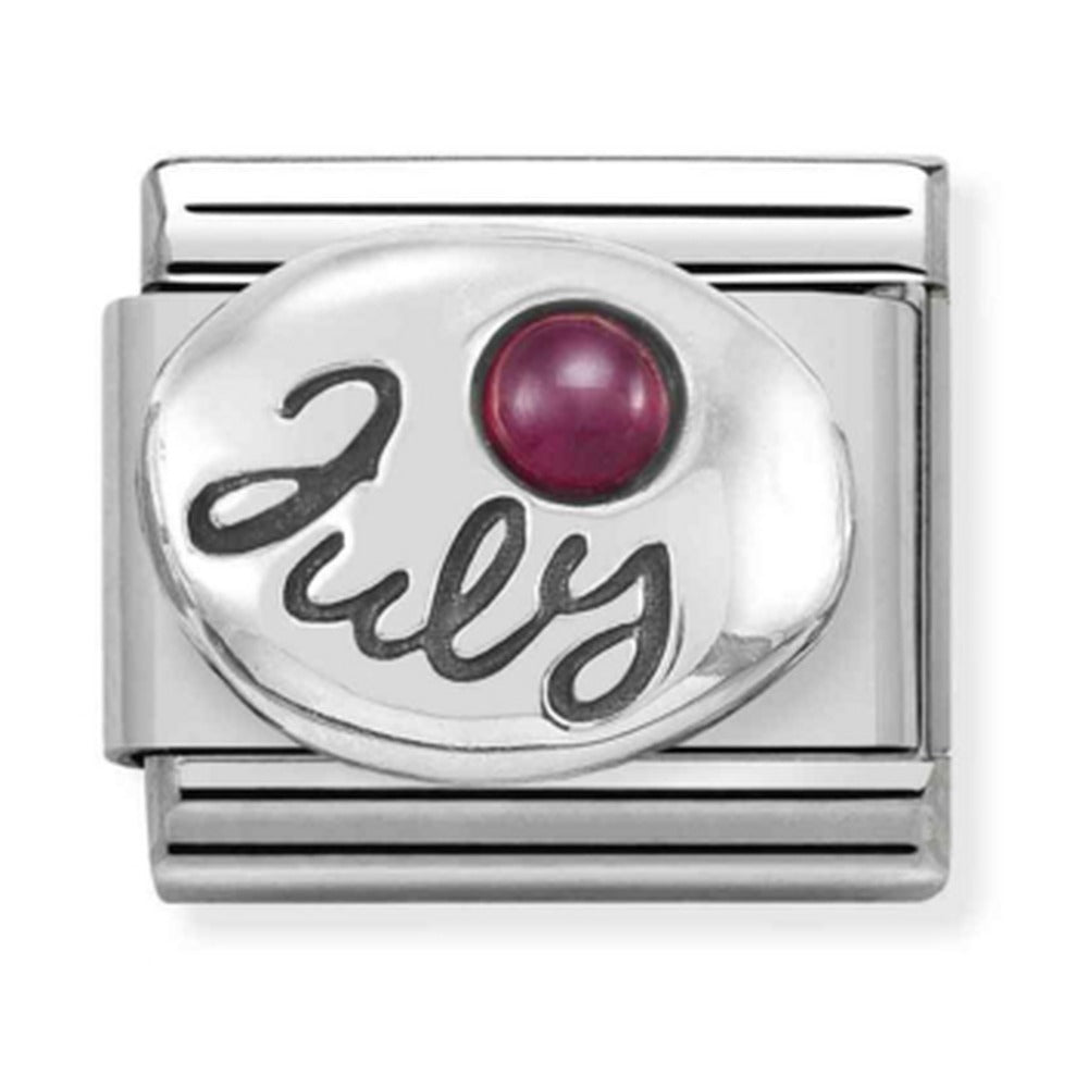 Nomination Composable Silver July Ruby Charm 330505/07