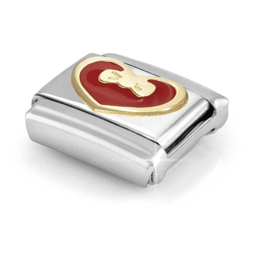 Nomination Composable Red Heart With Bow Charm 030283/33
