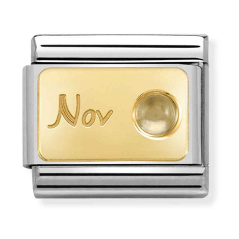 Nomination Composable Gold November Citrine Charm 030519/11