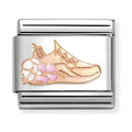 Nomination Composable Rose Gold Gym Shoe With Flowers Charm 430202/25