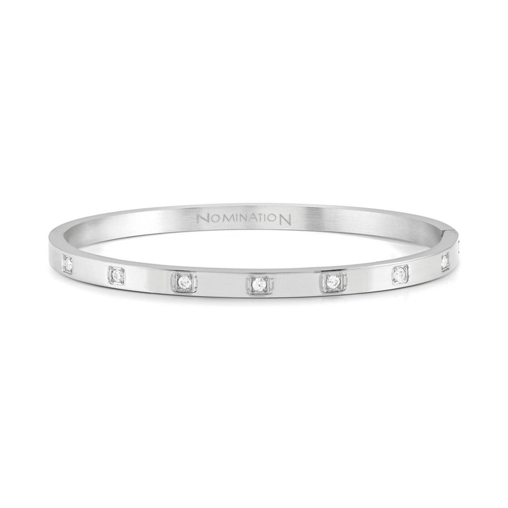 Nomination Pretty Bangles CZ Square in Stainless Steel