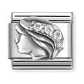 Nomination Composable Silver CZ Zodiac Virgo Charm 330326/06