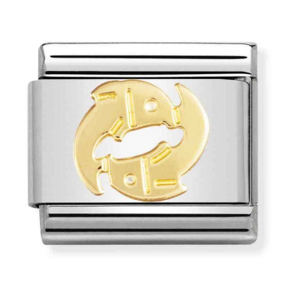 Nomination Composable Gold Zodiac Pisces Charm 030104/12