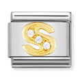 Nomination Composable Gold CZ Letter S Charm 030301/19