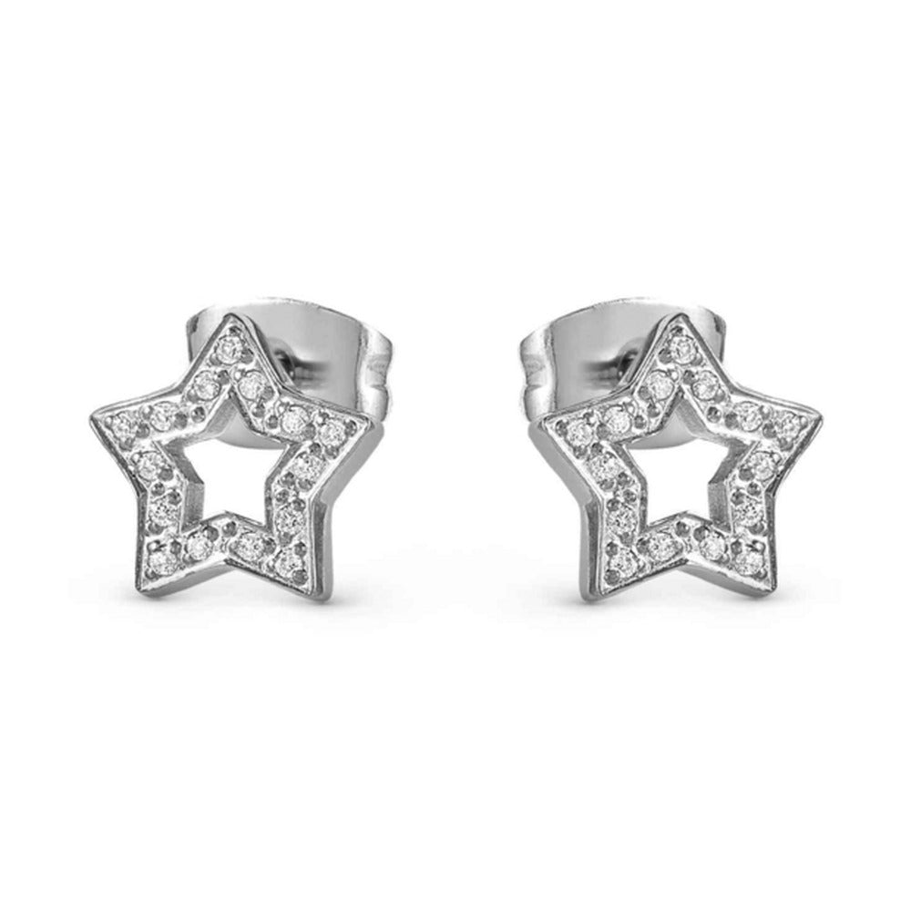 Nomination Soffio D'Amore Cubic Zirconia Star Stud Earrings Stainless Steel