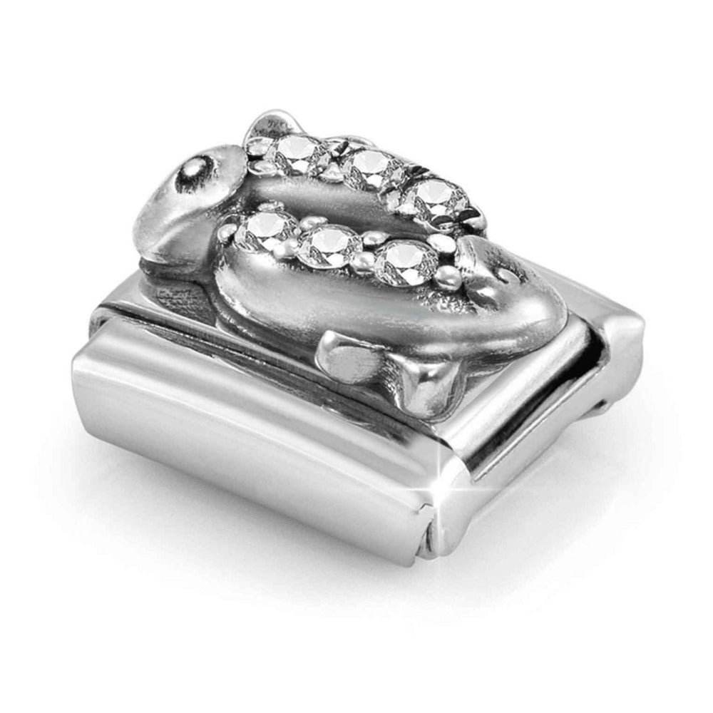 Nomination Composable Silver CZ Zodiac Pisces Charm 330326/12