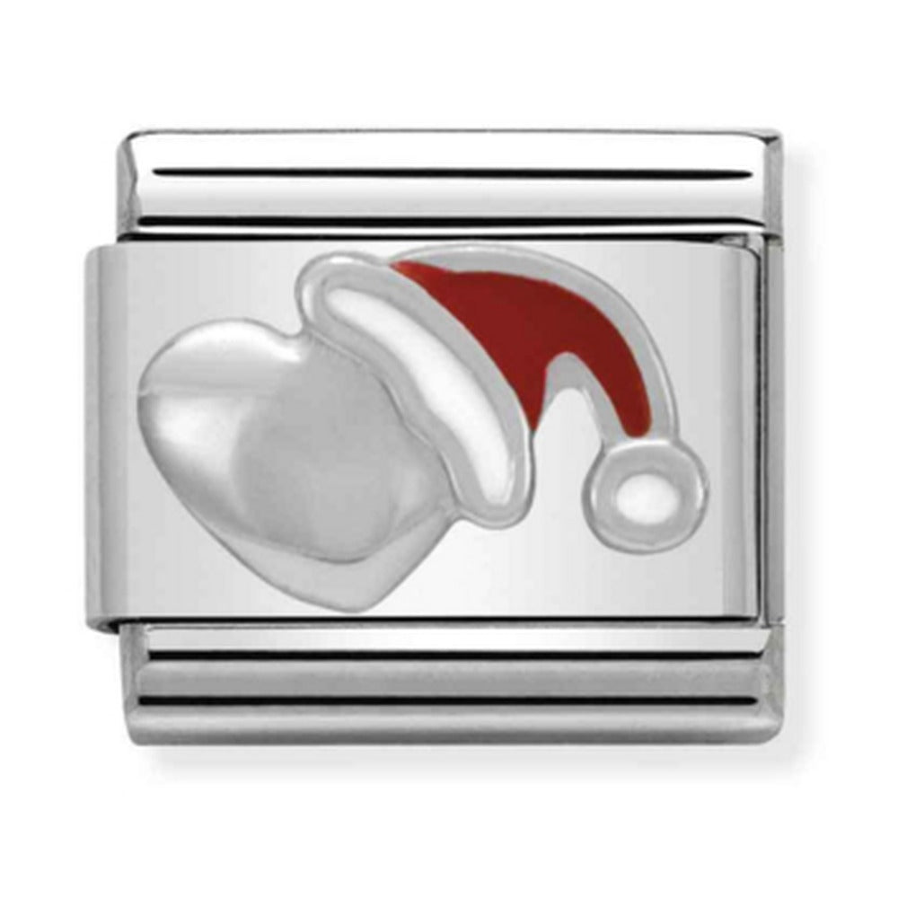 Nomination Composable Silver Christmas Hat Charm 330204/05