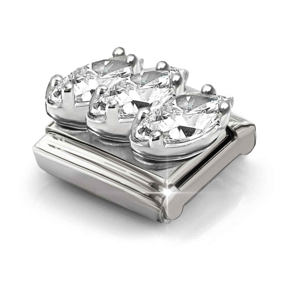Nomination Composable Silver CZ Trilogy Charm 330329/05