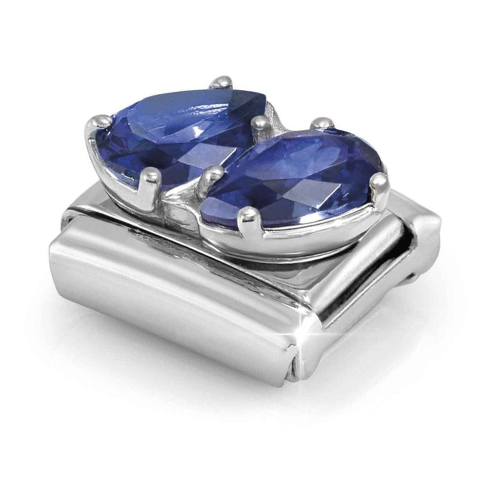 Nomination Composable Silver, Blue CZ Double Teardrop Charm 330329/13