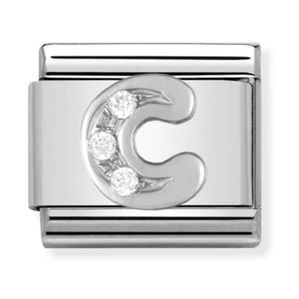 Nomination Composable Silver CZ Letter C Charm 330301/03