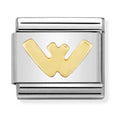 Nomination Composable Gold Letter W Charm 030101/23