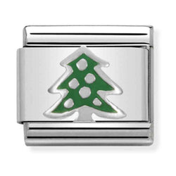 Nomination Composable Silver Christmas Tree Charm 330204/08