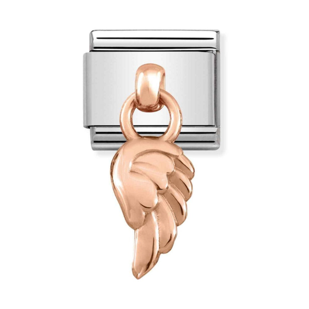 Nomination Rose Gold Angel Wing Drop Charm *