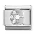 Nomination Composable Silver CZ Letter G Charm 330301/07