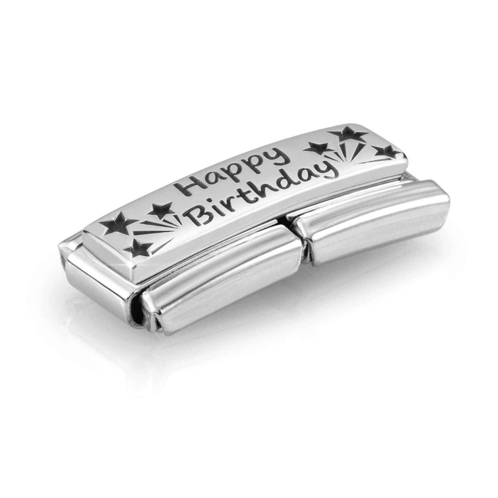 Nomination Composable Silver Double Happy Birthday Charm 330710/13