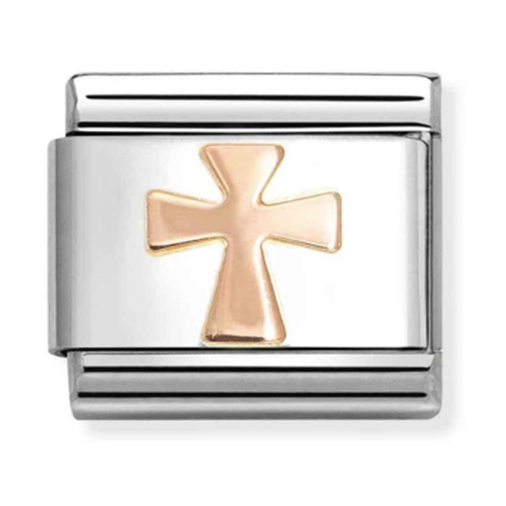 Nomination Composable Rose Gold Cross Charm 430104/56