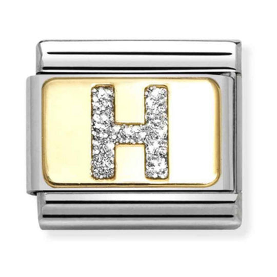 Nomination Composable Gold Glitter Letter H Charm 030291/08