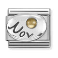 Nomination Composable Silver November Citrine Charm 330505/11