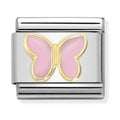 Nomination Composable Gold PINK BUTTERFLY Charm 030285/59