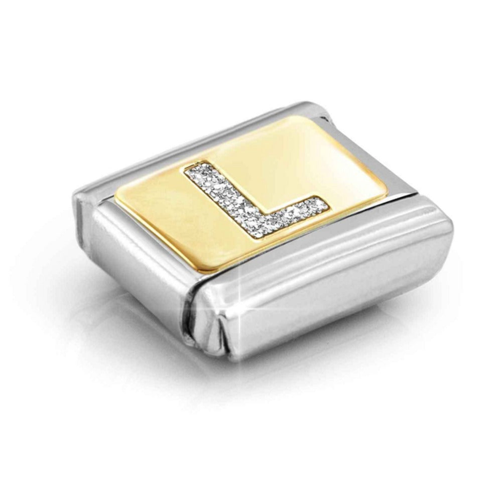 Nomination Composable Gold Glitter Letter L Charm 030291/12