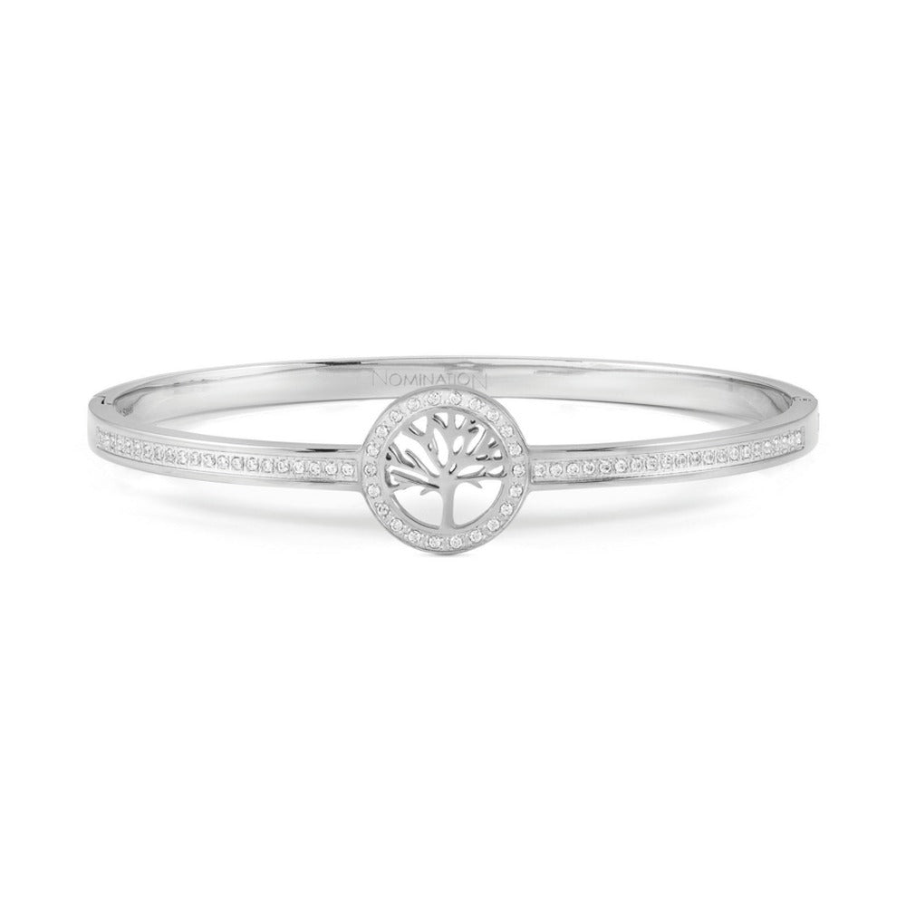 Nomination Pretty Bangles in steel and cz Tree Of Life