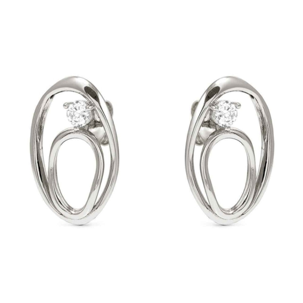 Nomination My Rebel Art Silver CZ Oval Earrings 242811/053