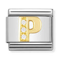 Nomination Composable Gold CZ Letter P Charm 030301/16