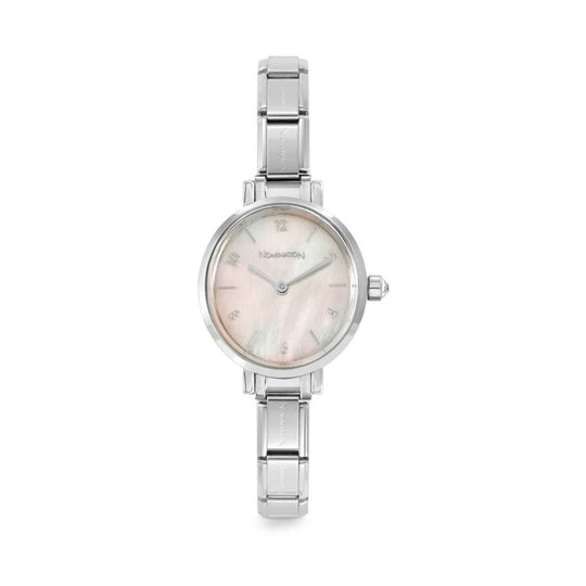Nomination Paris Oval Pink Mother Of Pearl Dial Bracelet Watch 0760398/009