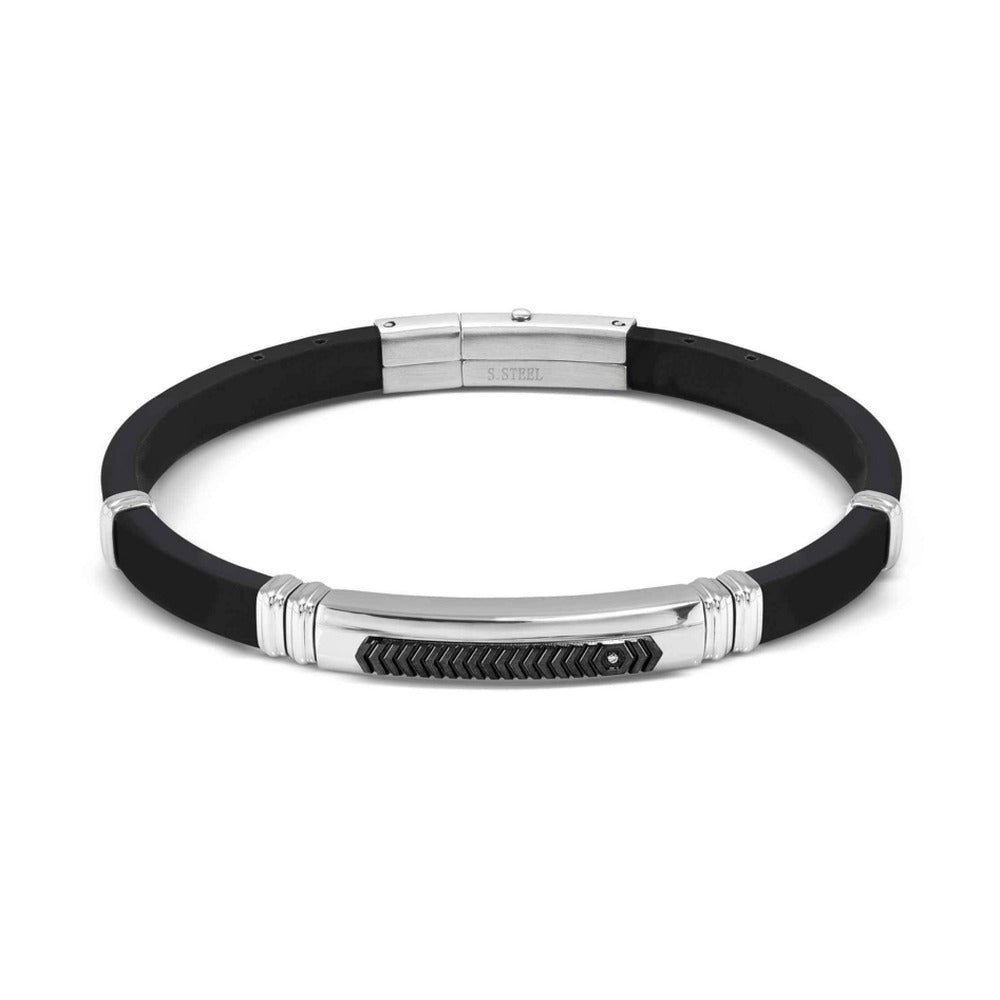 Nomination Mens City Silicone Chevron ID Bracelet 028819/037