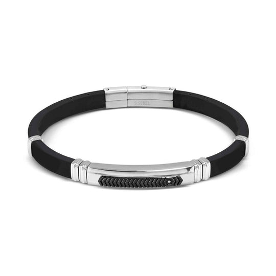 Nomination Mens City Silicone Chevron ID Bracelet 028819/037