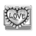 Nomination Composable Silver Raised Heart With Dots Love Charm 330101/88