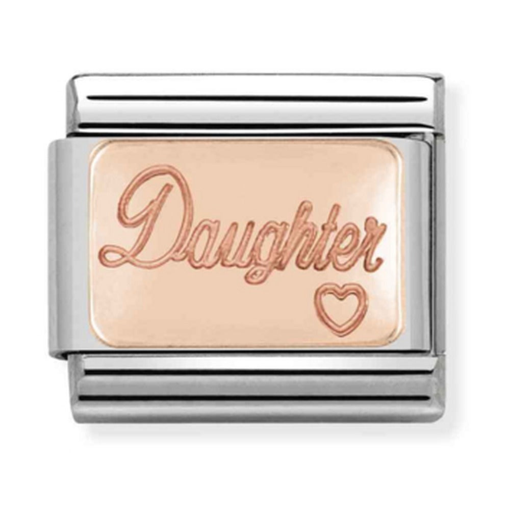 Nomination Composable Rose Gold DAUGHTER Charm 430101/43