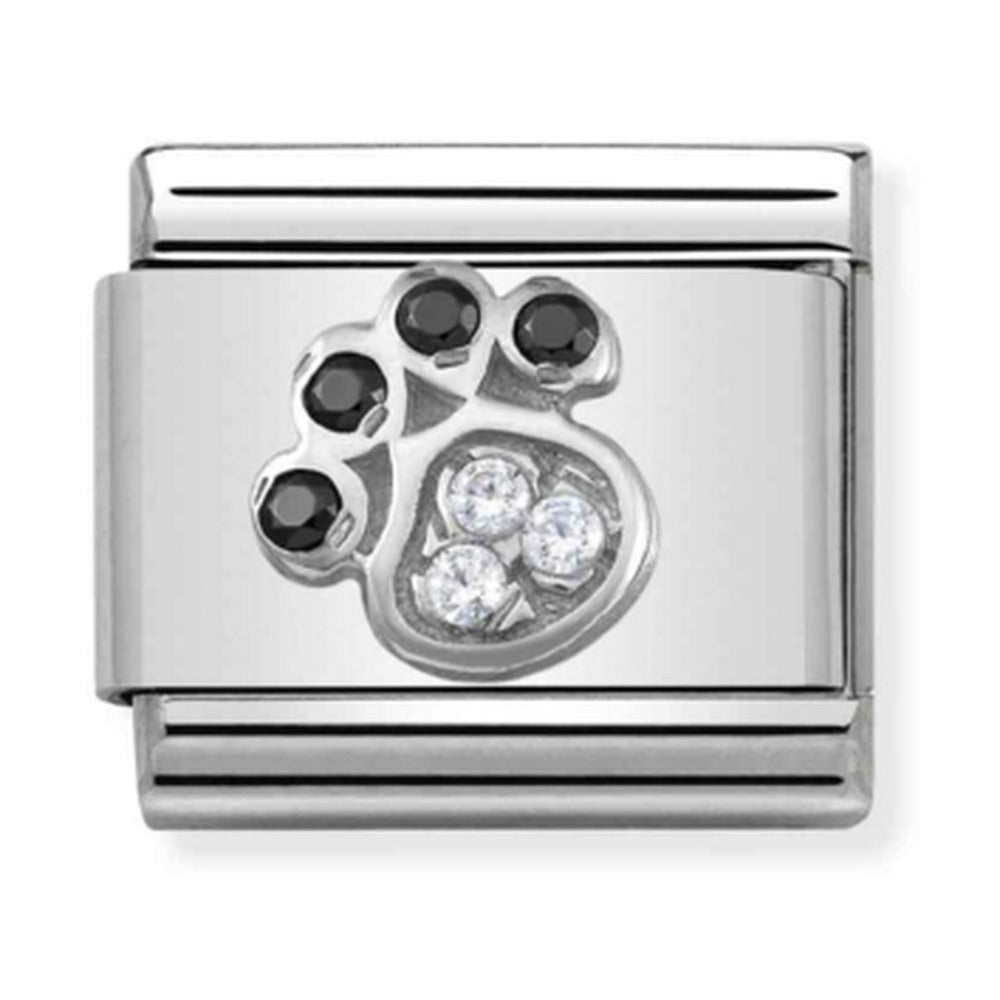 Nomination Composable Silver CZ Paw Print Charm 330304/14