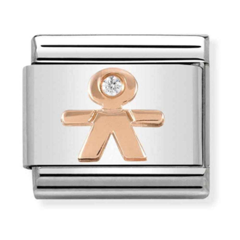 Nomination Composable Rose Gold Little Boy Charm 430305/08 *