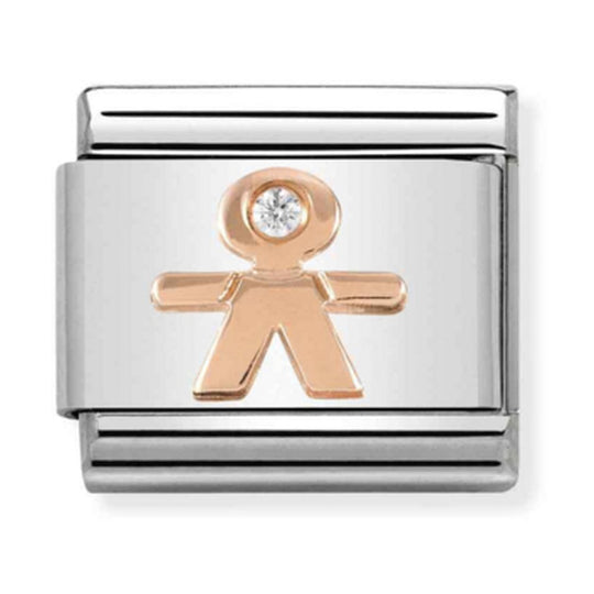 Nomination Composable Rose Gold Little Boy Charm 430305/08 *