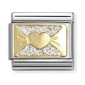 Nomination Composable Gold, Glitter Bow Charm 030224/11