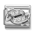 Nomination Composable Silver CZ Zodiac Pisces Charm 330326/12