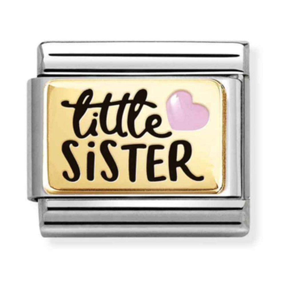 Nomination Composable Gold Little Sister Charm 030289/06