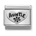 Nomination Composable Silver Auntie Heart Charm 330101/17