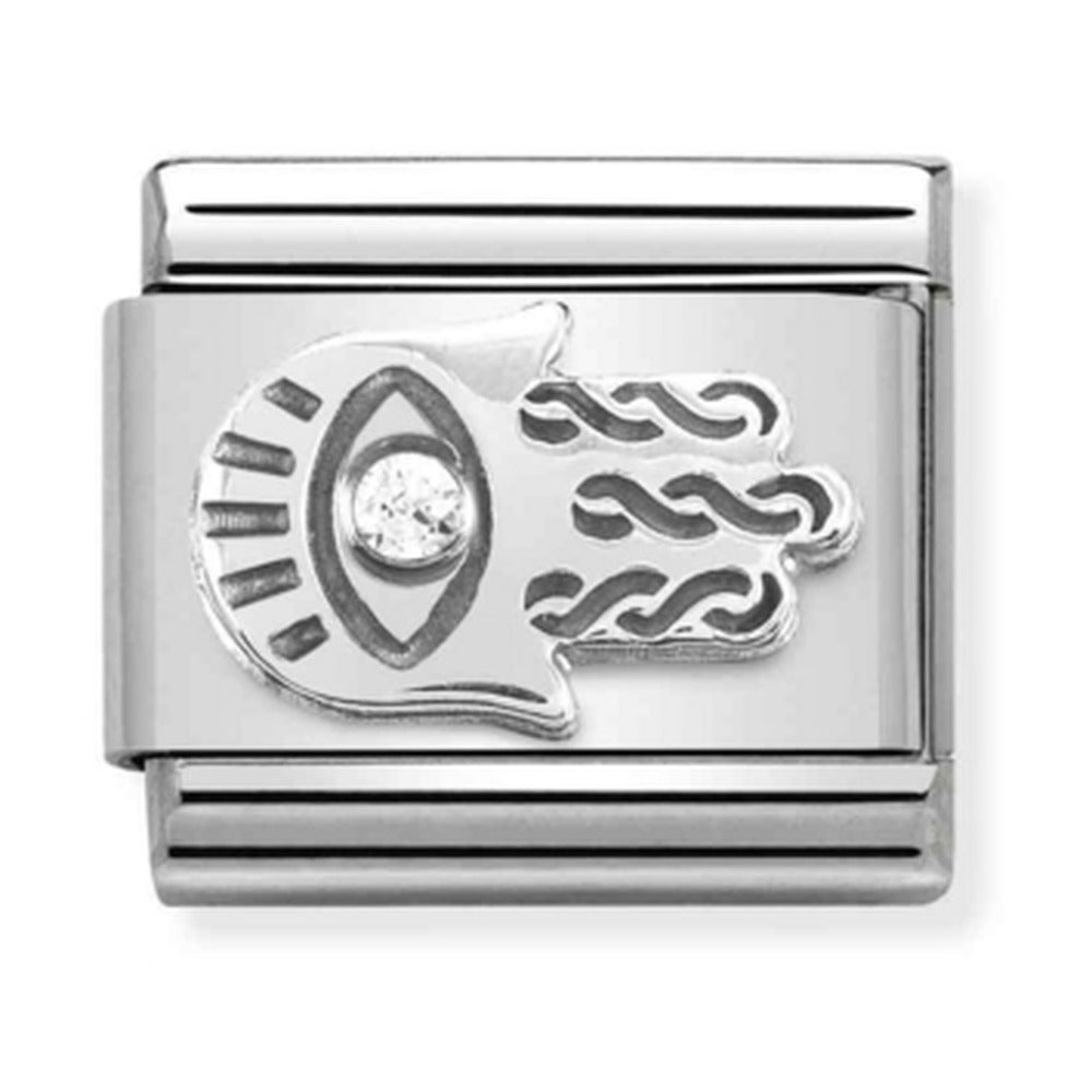 Nomination Silver CZ Hand Of Fatima Charm 330311/16