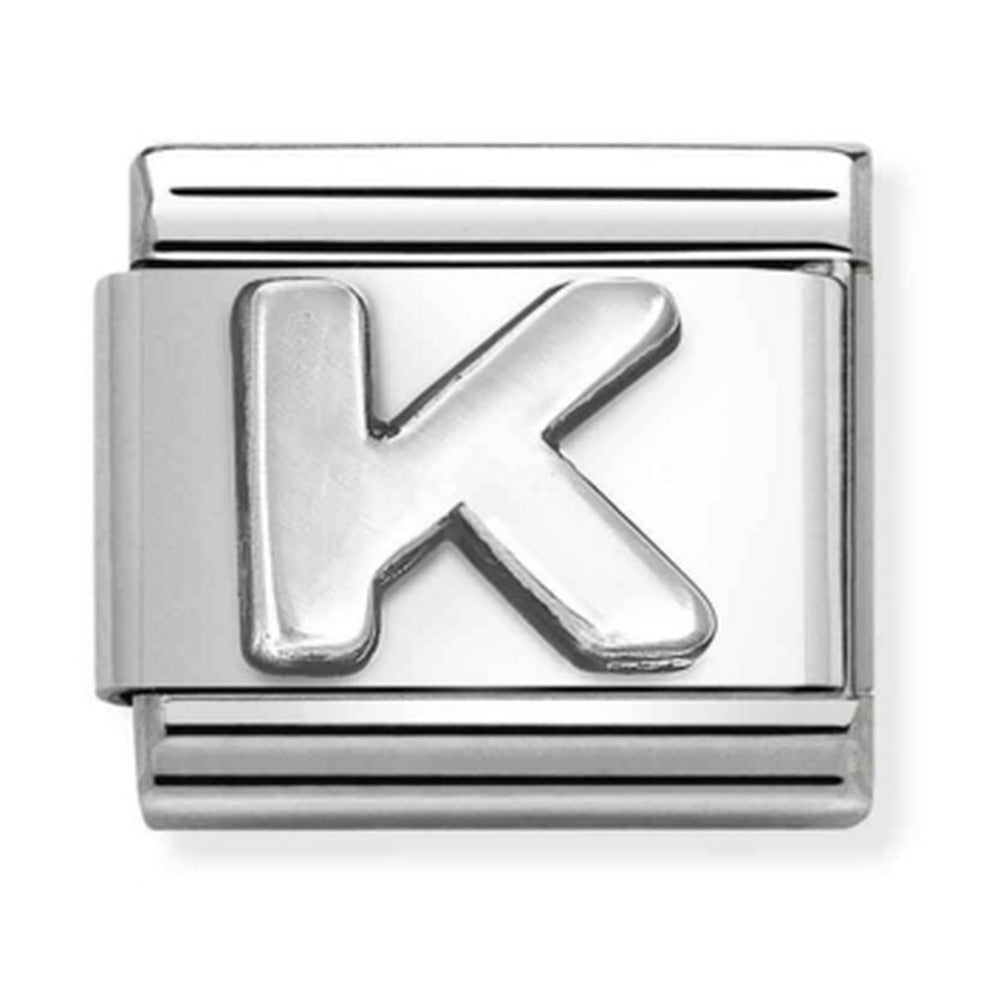 Nomination Composable Silver Letter K Charm 330113/11