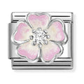 Nomination Composable Silver Shaded Pink Flower Charm 330321/17