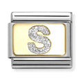 Nomination Composable Gold Glitter Letter S Charm 030291/19