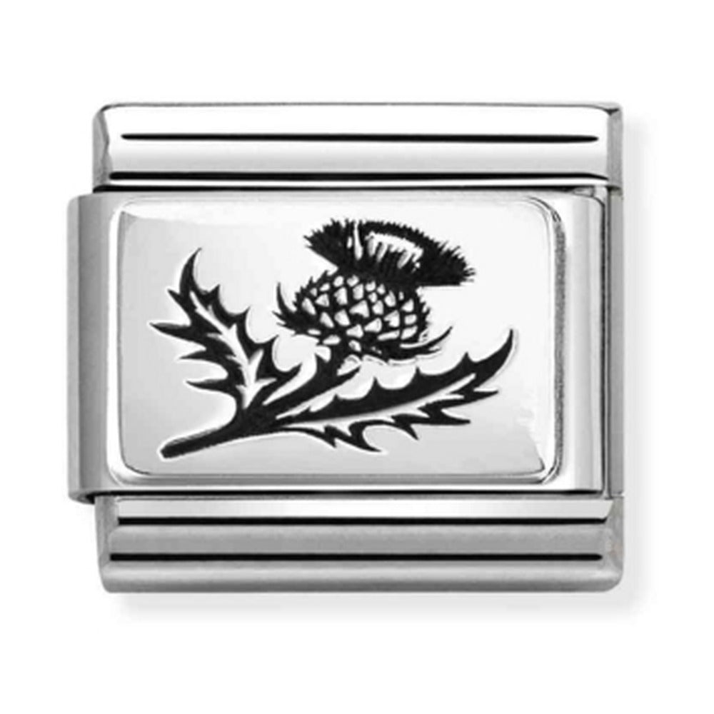 Nomination Composable Silver Thistle Charm 330111/54