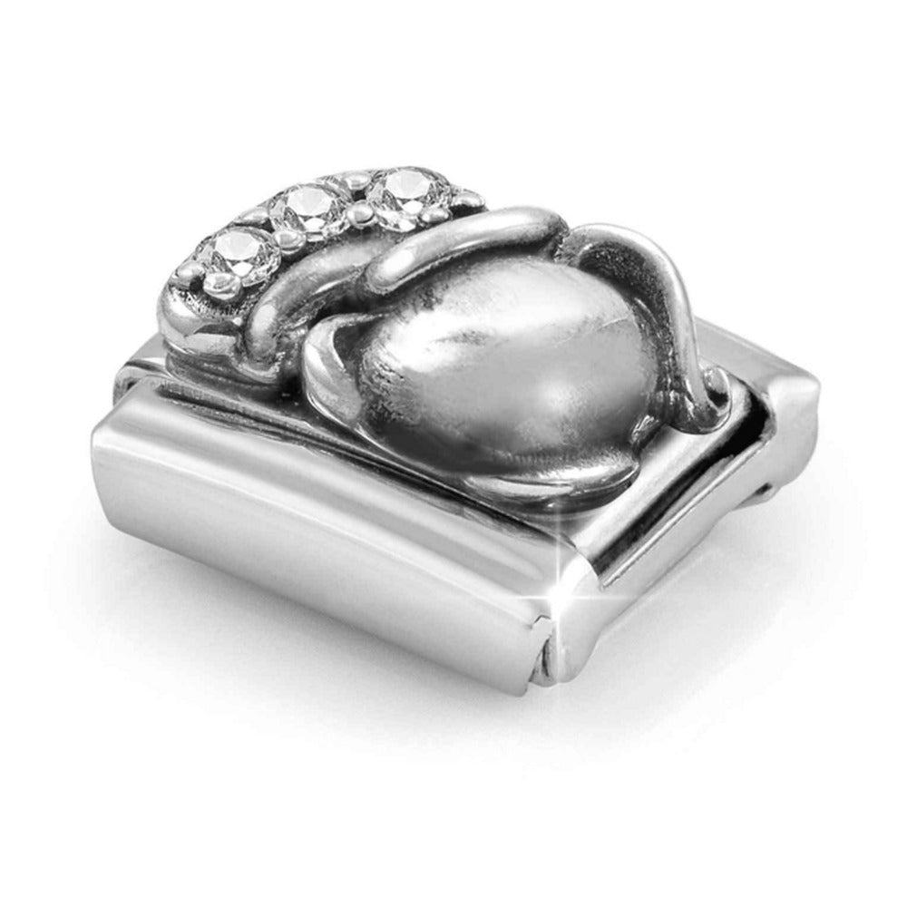 Nomination Composable Silver CZ Zodiac Aquarius Charm 330326/11