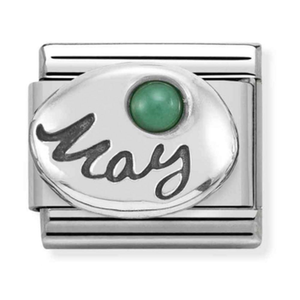 Nomination Composable Silver May Emerald Charm 330505/05