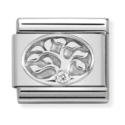 Nomination Composable Silver CZ Tree Of Life Charm 330311/10